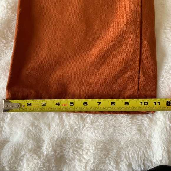 LYKKE WULLF Anthropologie| Sandi Cropped Wide Leg Pants In Rust Sz M - Picture 7 of 14